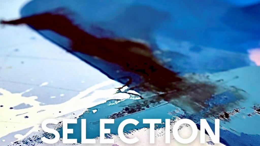 Abbildung: Ausschnitt eines Gemäldes der deutschen Malerin Nikka Wood